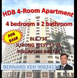 Blk 738 Jurong West Street 75 (Jurong West), HDB 4 Rooms #129372742